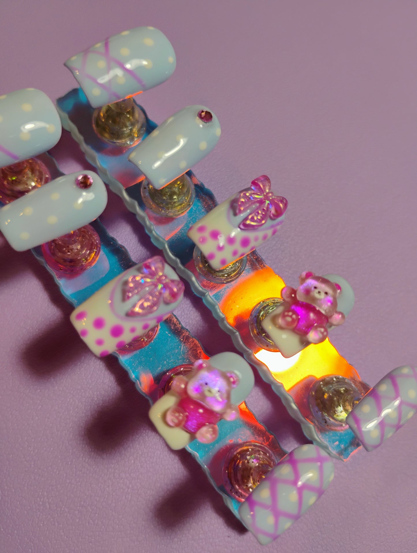 Pink & Blue Teddy